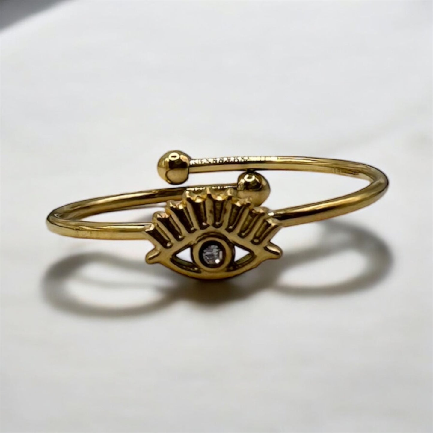 Ring Crystal Evil Eye